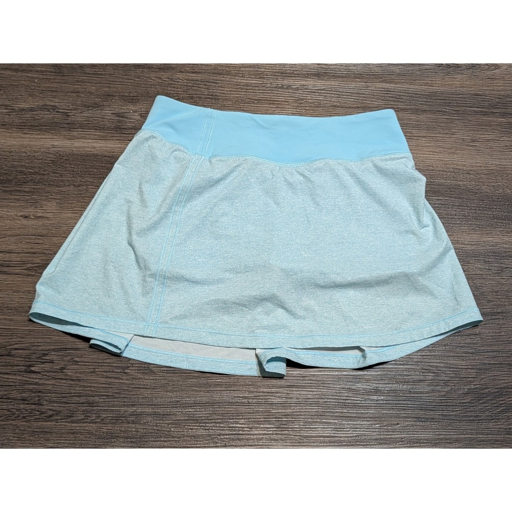 Lululemon Pace Rival Skirt Tall Blue Nile Heathered Cyan 4 Tennis Golf Running